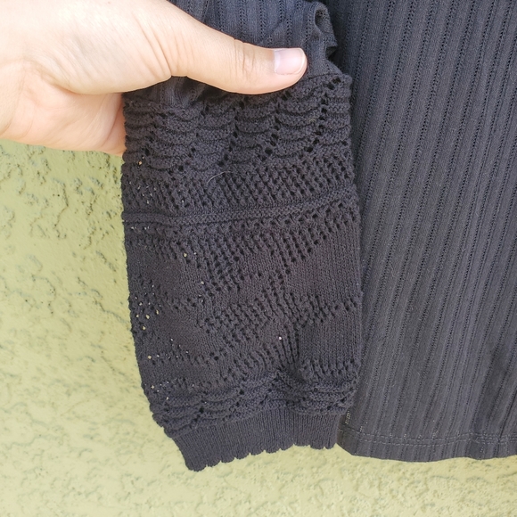 NWT Free People Black Colette Swit - Picture 3 of 5